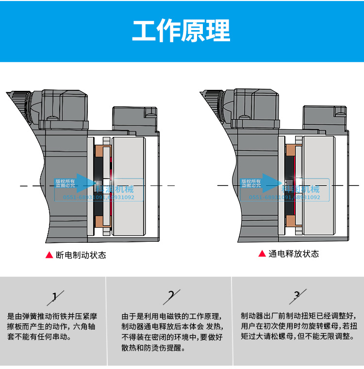 伺服電機(jī)制動器工作原ç